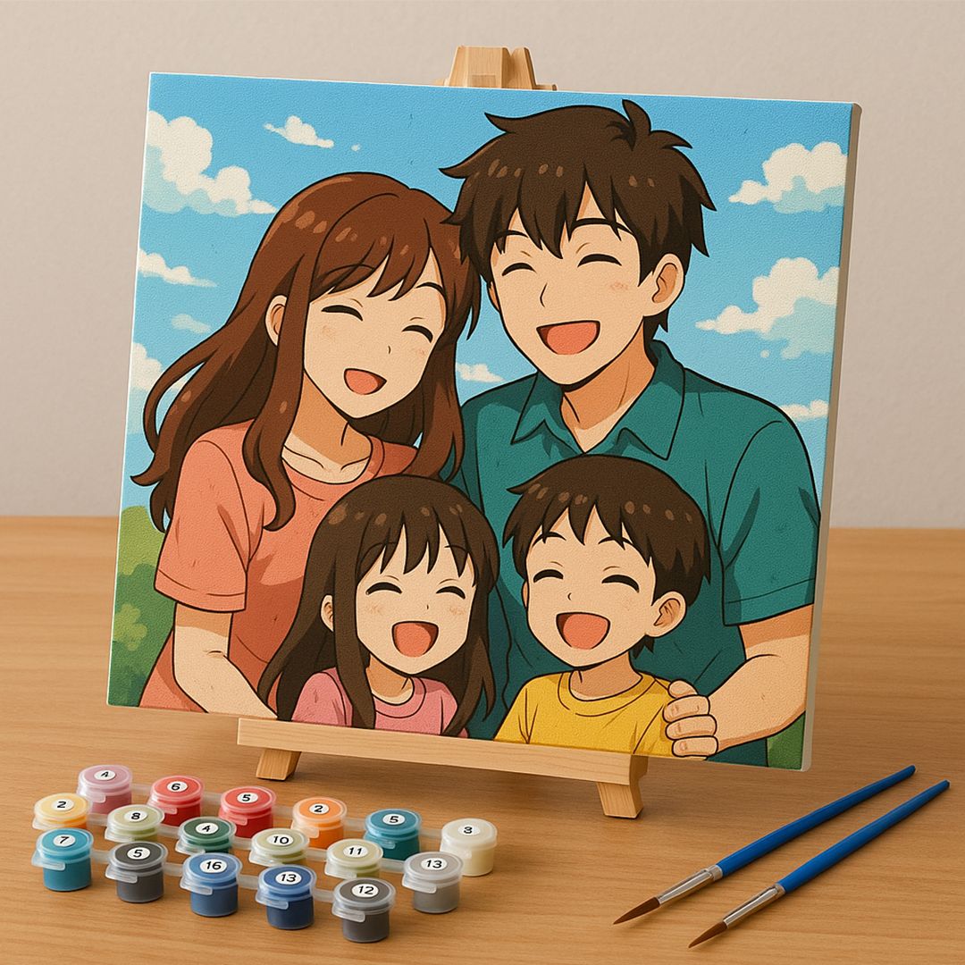 AnimeArt – Kişiye Özel Sayılarla Boyama Kiti