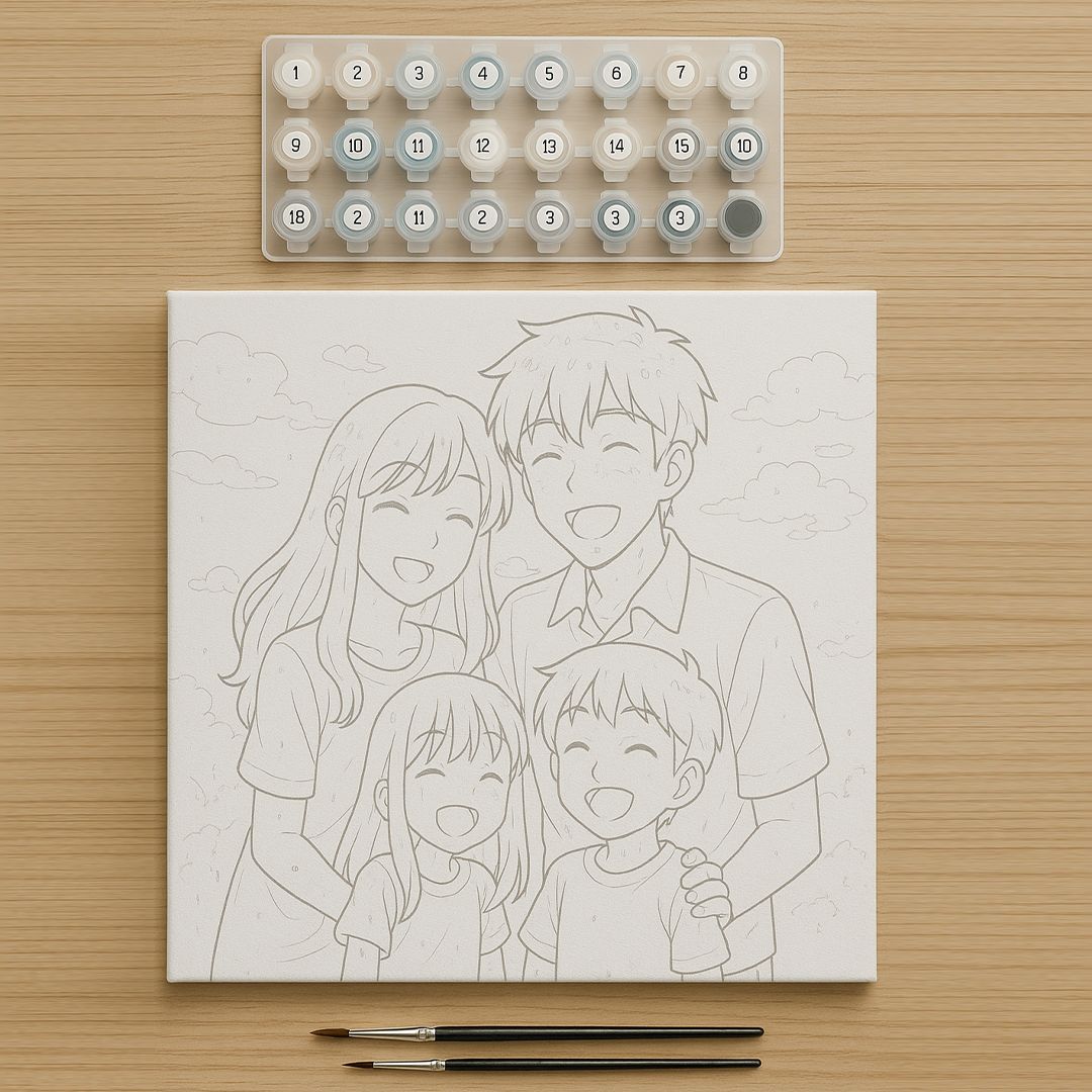 AnimeArt – Kişiye Özel Sayılarla Boyama Kiti